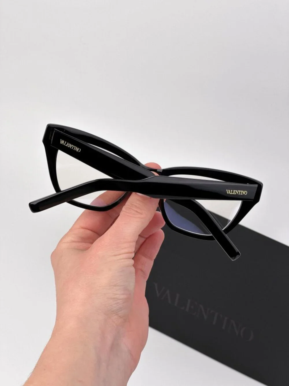 Valentino V-TALE VLX-140 A Cat Eye Eyeglasses – Shiny Black